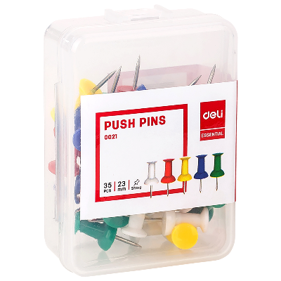 Buy Deli Color Push Pin(Assorted) -E0021 at Best Prices in Bangladesh