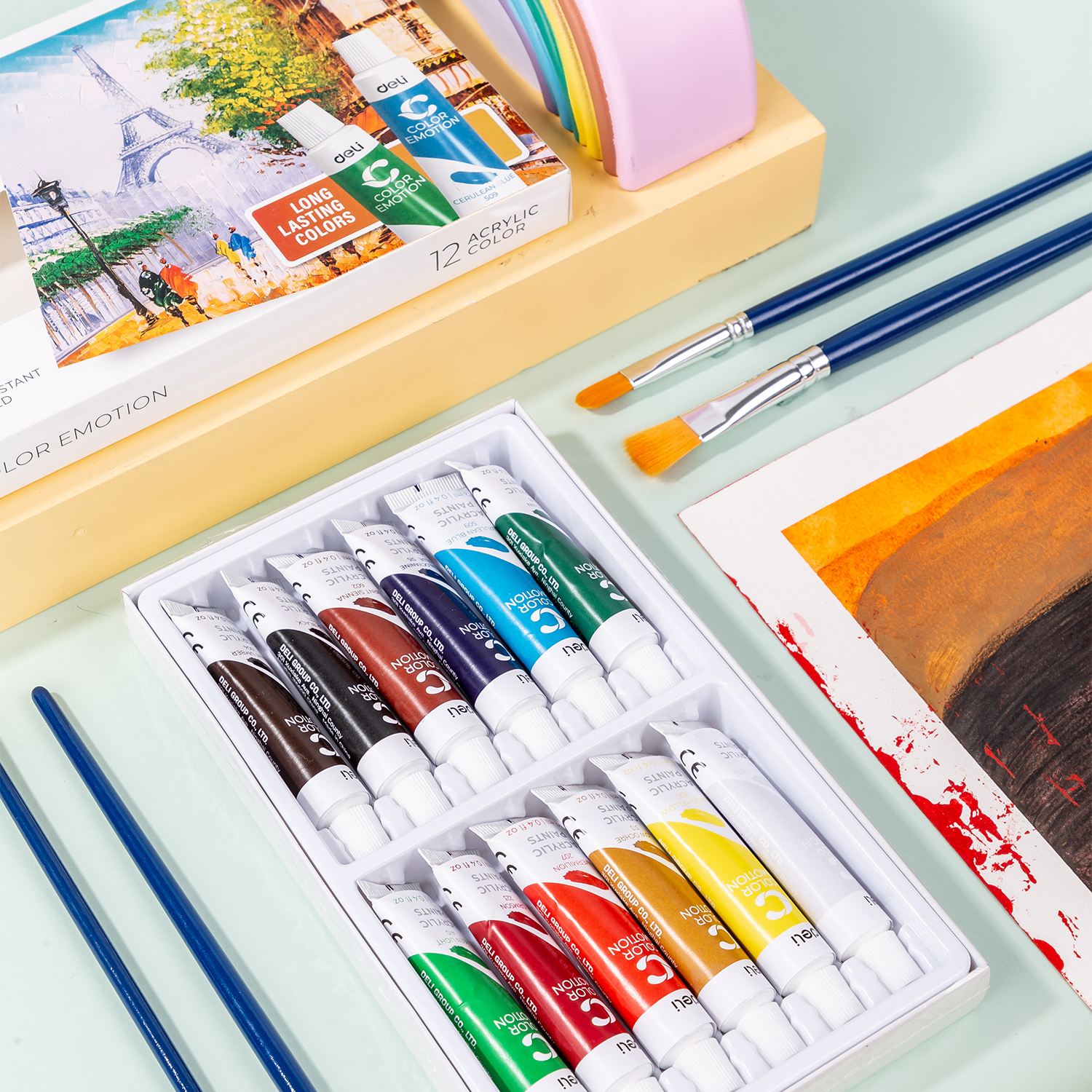 Buy Deli Acrylic Colour 12ml Tube -EC12-12 at Best Prices in Bangladesh