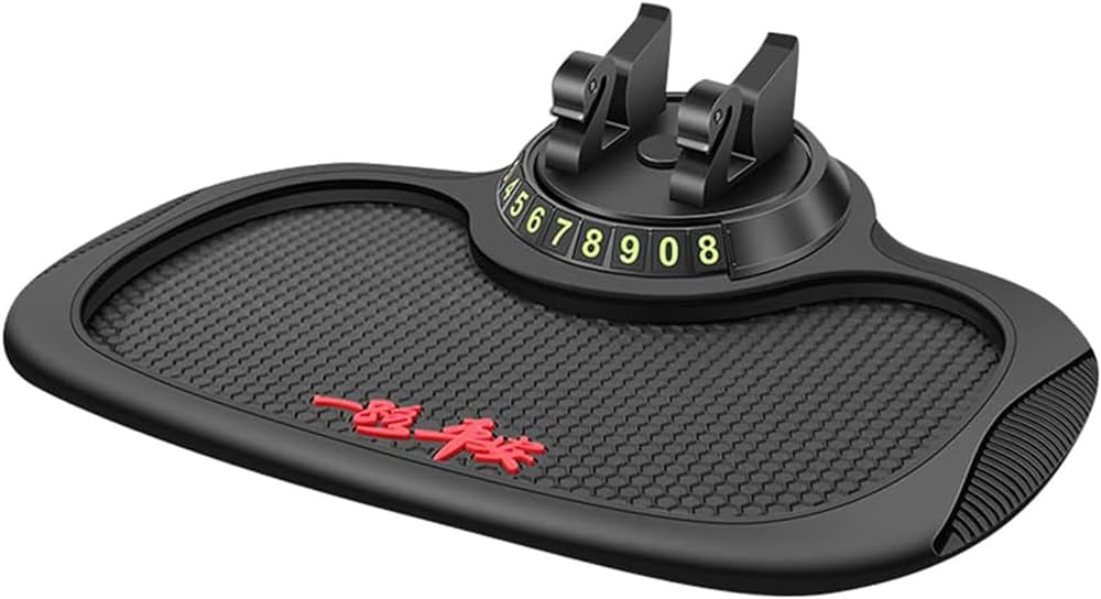 Picture of Multifunction Car Anti-Slip Mat Auto Phone Holder, Anti Slip Mat Auto Phone Holder，Anti Skid Car Dashboard Sticky Pad with Phone Holder, Car Dash Accessories Anti Slip Mat  - Black & Blue