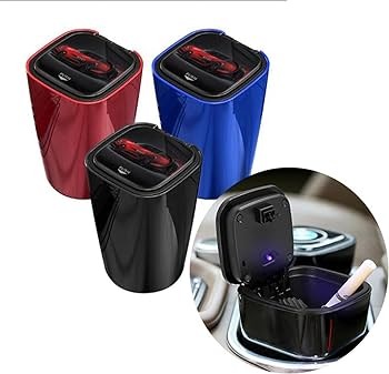 Picture of Car LED Ashtray Garbage Coin Storage Cup Container Cigar Ash Tray Car Styling Universal Size