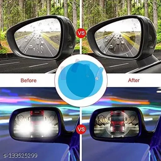 Picture of 2 Pis Anti Fog Film 1 Pair for Side Mirror Rainproof Film Anti Rain Film Water Anti Fog for Car