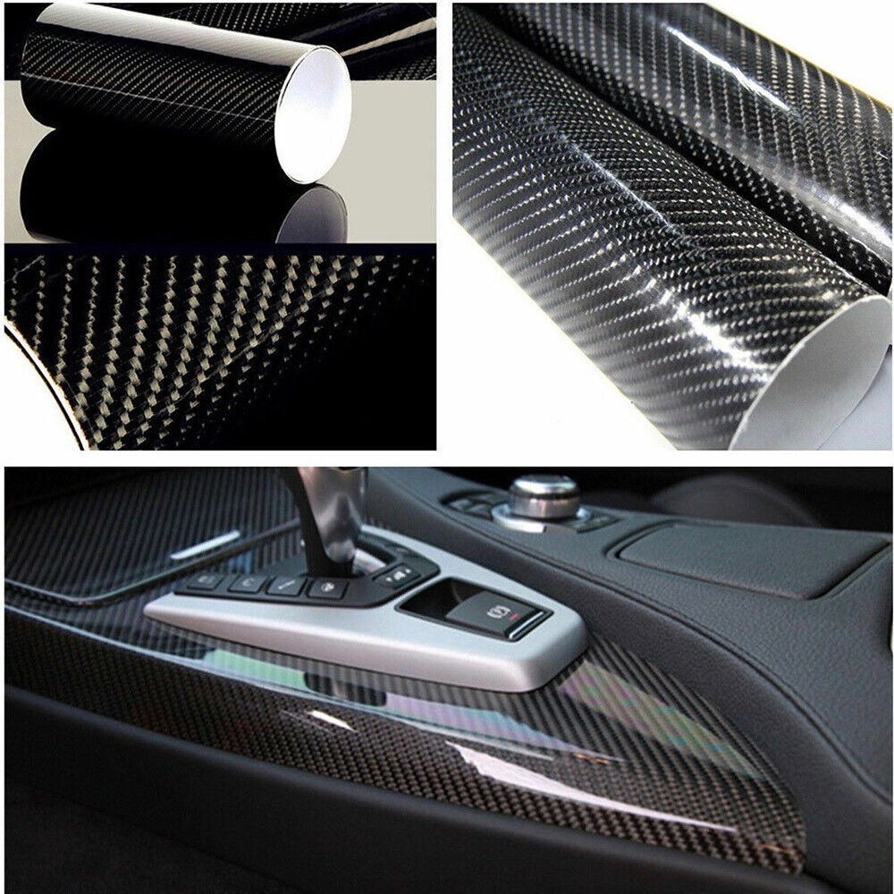 Picture of 7D Glossy Sticker Carbon Fiber Style PCV Car Interior/Exterior Sticker - 10"/60"