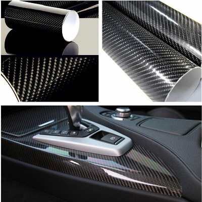 Picture of 7D Glossy Sticker Carbon Fiber Style PCV Car Interior/Exterior Sticker - 10"/60"