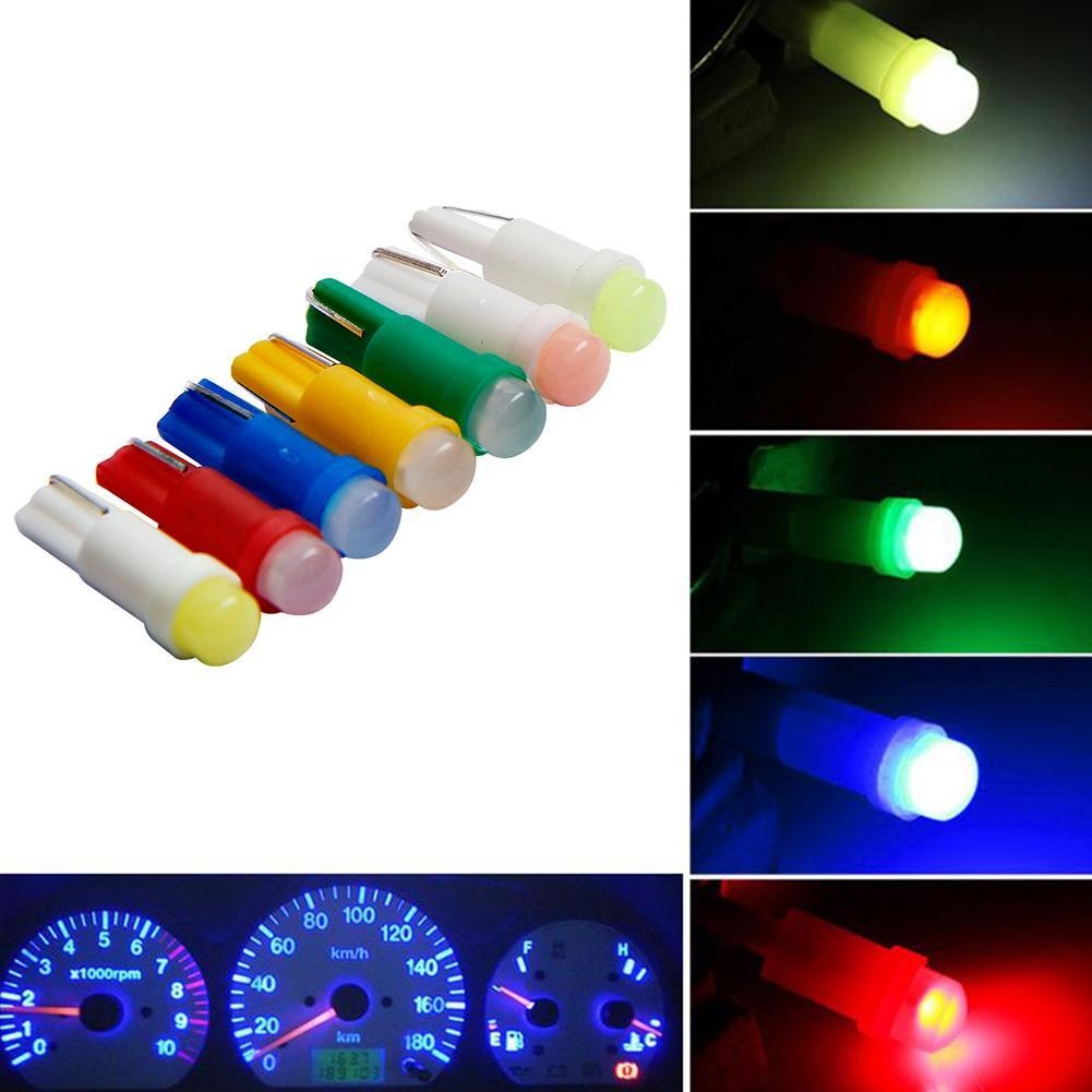 Picture of 10Pcs DC 12V Car LED Bulb T5 1SMD Car Cob LED Instrument Light Indicator Bulb LED Car Lamp Brightness 3000-4000MCD Dropshipping