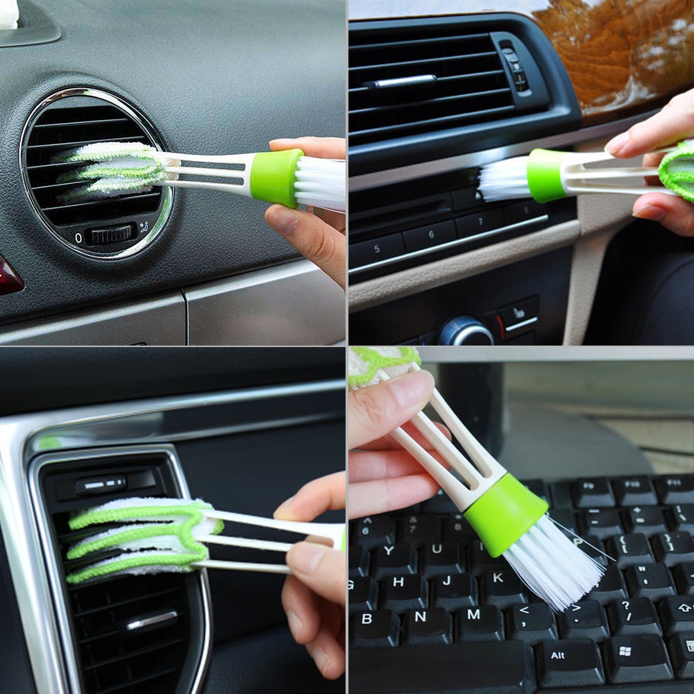 Picture of MULTIPURPOSE MICROFIBER DOUBLE SIDED CAR CLEANING BRUSH FOR CAR A/C VENTS, BLINDS, KEYBOARD ETC