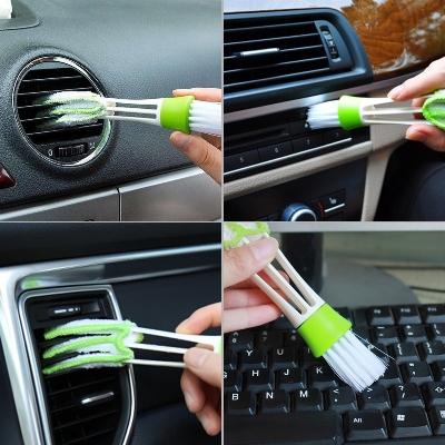 Picture of MULTIPURPOSE MICROFIBER DOUBLE SIDED CAR CLEANING BRUSH FOR CAR A/C VENTS, BLINDS, KEYBOARD ETC