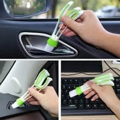 Picture of MULTIPURPOSE MICROFIBER DOUBLE SIDED CAR CLEANING BRUSH FOR CAR A/C VENTS, BLINDS, KEYBOARD ETC