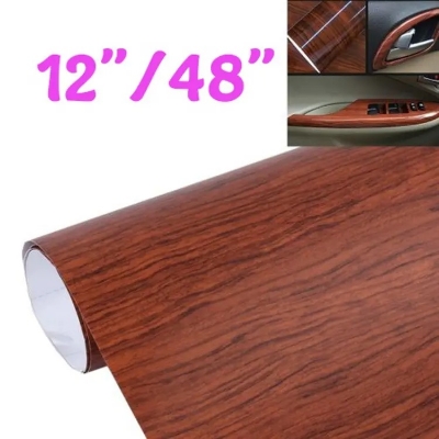 Picture of Wood Textured High Gloss Carbon Fiber Car Vinyl Wrap Sticker Decal Film Decal Car ..Size 12inc/48inc