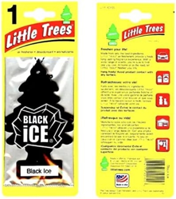 Picture of Little Trees Car Air Freshener Hanging Paper Tree for Home or Car - Black Ice - (2 Pis)