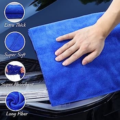 Picture of Micro Fiber Towel For Cleaning Car,Bike,Ac,Fridge,Furniture,Kitchen etc For Scratchless Cleaning.