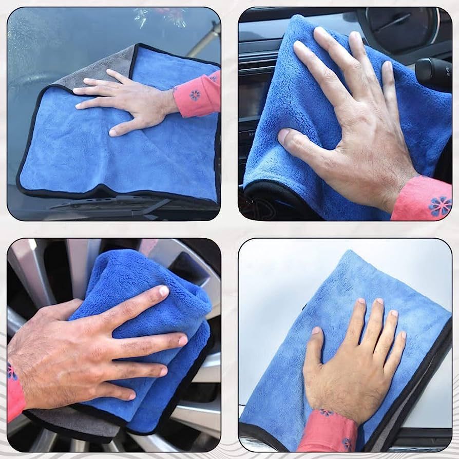 Picture of Micro Fiber Towel For Cleaning Car,Bike,Ac,Fridge,Furniture,Kitchen etc For Scratchless Cleaning.