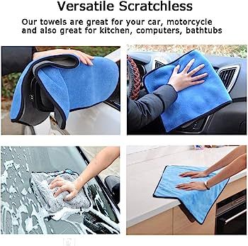 Picture of Micro Fiber Towel For Cleaning Car,Bike,Ac,Fridge,Furniture,Kitchen etc For Scratchless Cleaning.