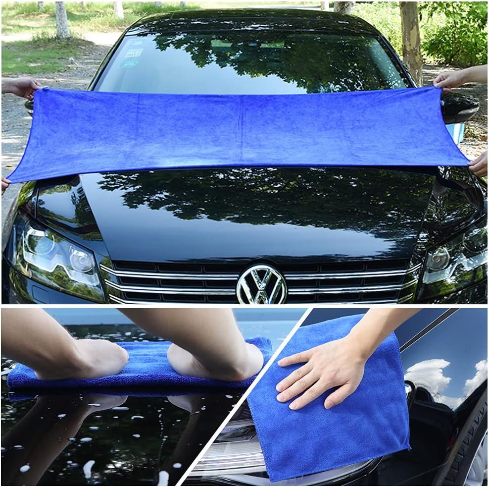 Picture of Extra Large One Colour Microfiber Car Cleaning Towel