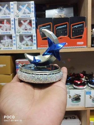 Picture of Solar car mounted fragrance car perfume interior decoration decoration deodorization lasting fragrance car air freshener - Silver