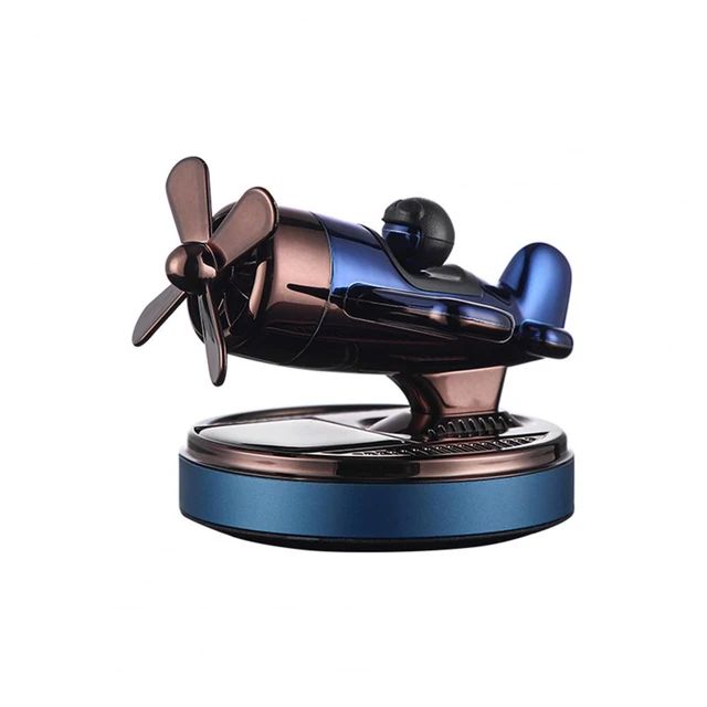 Picture of Car Air Freshener Solar Power Fresh-Fragrance Helicopter Design Car Dashboard Liquid Air Freshener for Car