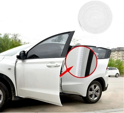 Picture of 5M Car Door Edge Protector, Car Door Edge Guards Universal U Shape Rubber Seal Edging Car Door Seal Trim Protector Car Door Guard Strip Fit for Most Car (White)