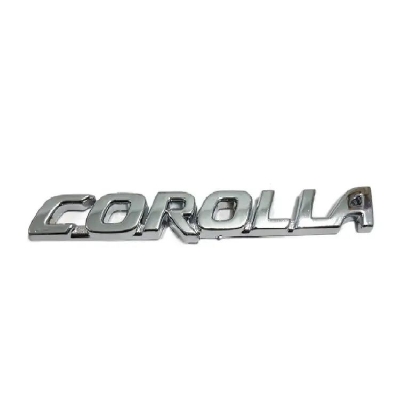 Picture of COROLLA Car Monogram Logo Premium Quality - Silver Colour