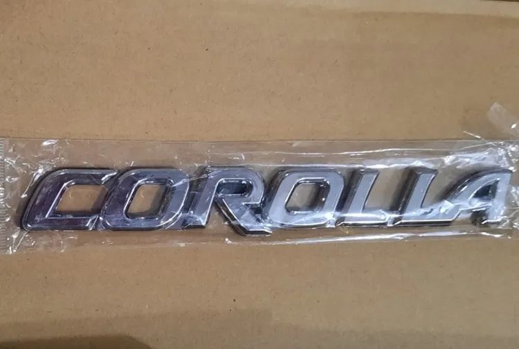 Picture of COROLLA Car Monogram Logo Premium Quality - Silver Colour