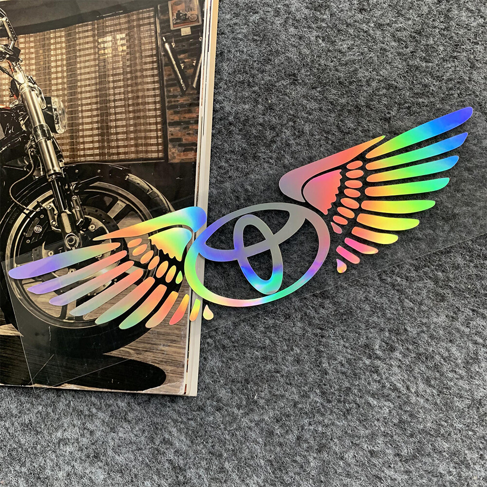 Picture of TOYOTA Car Strong Reflection Sticker Front Rear Windshield Decal Reflective Laser Decorative.