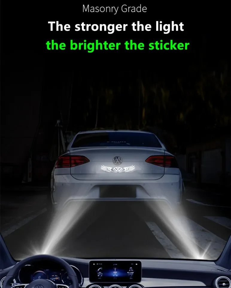 Picture of TOYOTA Car Strong Reflection Sticker Front Rear Windshield Decal Reflective Laser Decorative.