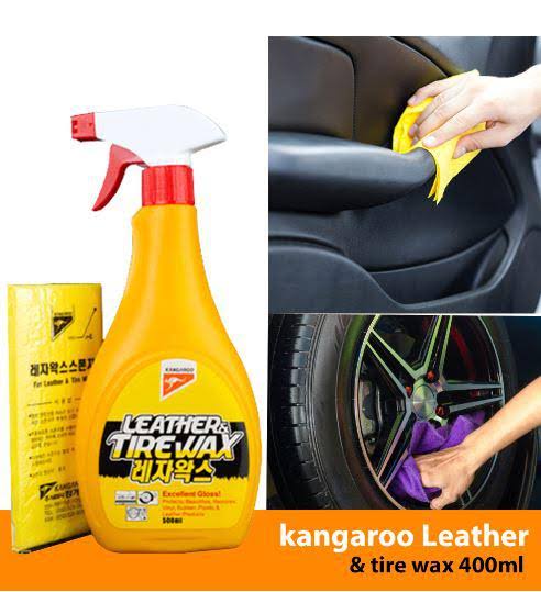Picture of Kangaroo Leather & Tire Wax 500ml – Revive Your Vehicle’s Beauty with the Ultimate Shine and Protection - Made In Korea