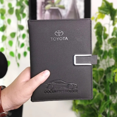 Picture of Premium Quality TOYOTA Car Document Holder – Organize Your Car Papers in Style For Car - Black