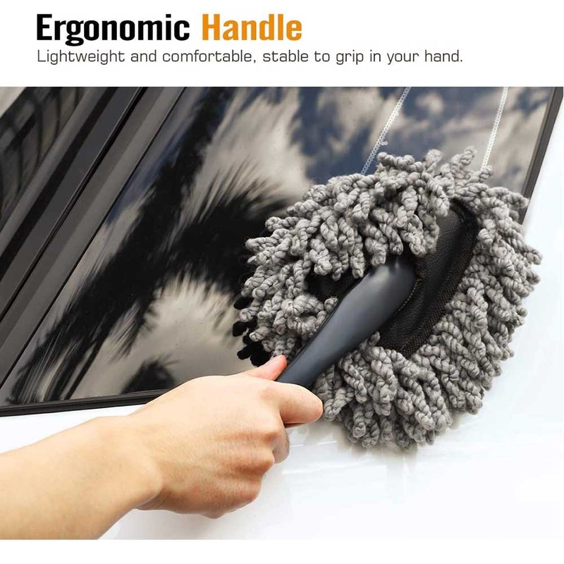 Picture of Small Microfiber Car Duster Super Soft Microfiber Car Dash Duster Interior Exterior Cleaning