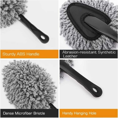 Picture of Small Microfiber Car Duster Super Soft Microfiber Car Dash Duster Interior Exterior Cleaning