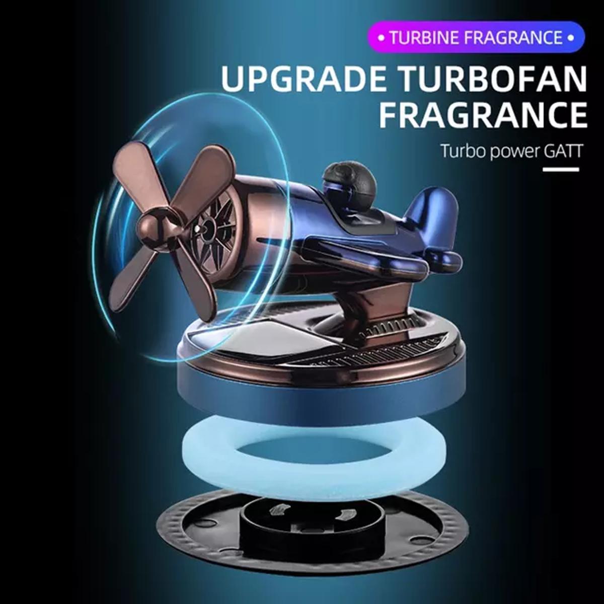 Picture of Fashion Aircraft Styling Car Air Freshener Solar Rotating Custom Car Air Freshener