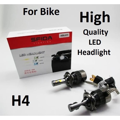 Picture of NEW SFIDA High Quality BIKE LED Headlight 6000LM 3 colors 50 Watt H4- 1Pis
