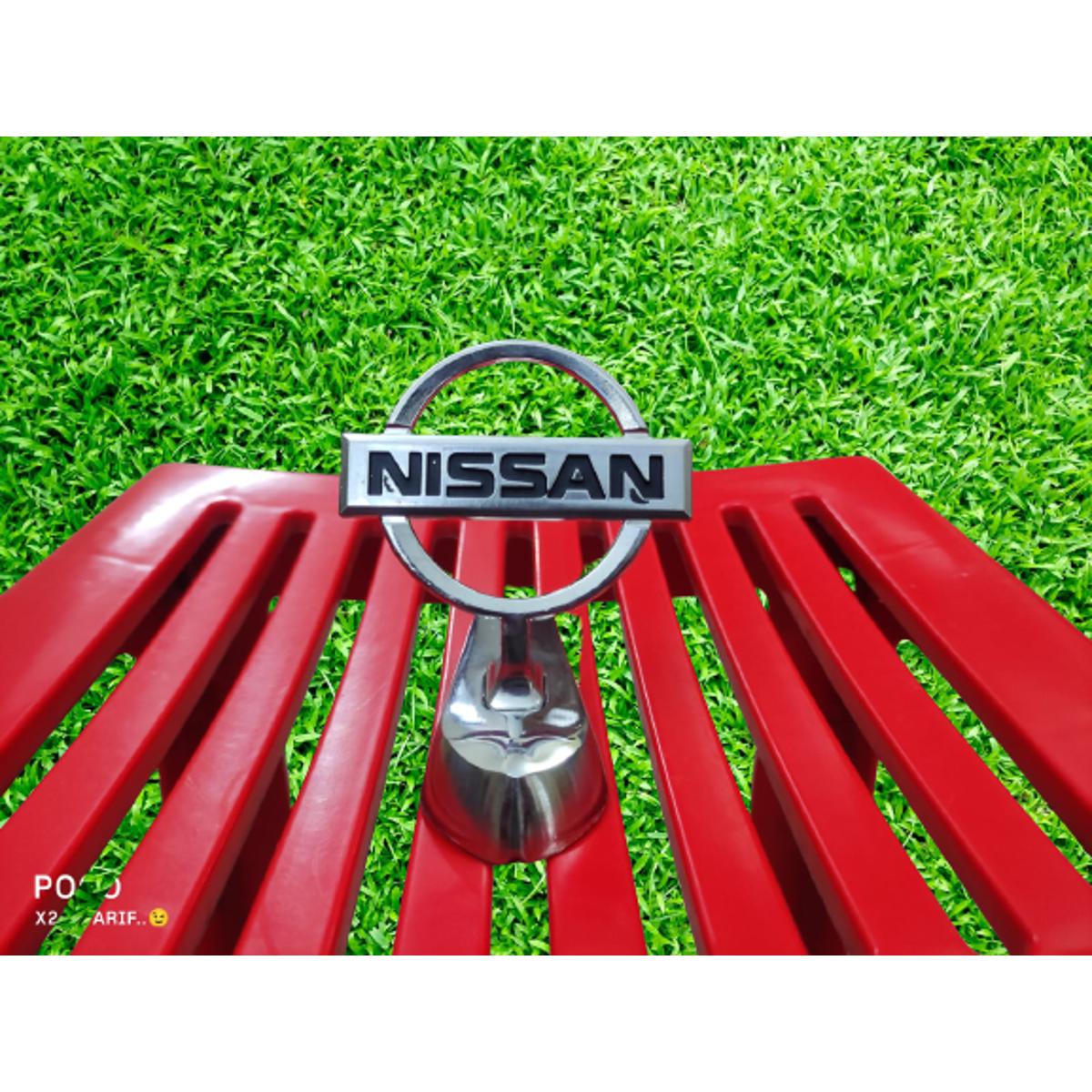 Picture of Car NISSAN Metal Logo Front Hood Bonnet Emblem SILVER Badge for NISSAN logo