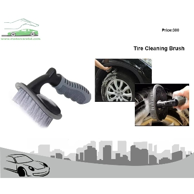 Picture of Car Tire Cleaning Brush T-Shaped Vehicle Wheel Hub Wash Brush - Gray