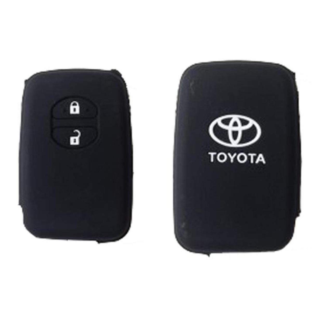 Picture of Toyota Silicone Protecting Remote Key Case Cover for 2 button Corolla Axio Allion Premio Yaris Aqua Auris