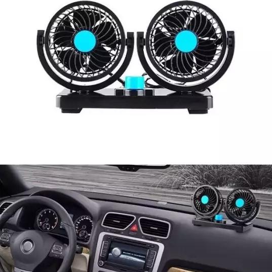 Picture of 360 Degree Rotation Adjustable Dual Head Car Fan.