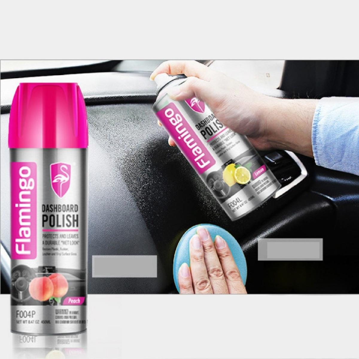 Picture of Flamingo Dashboard Polish Lemon- 450ml, Spray Polish Wax