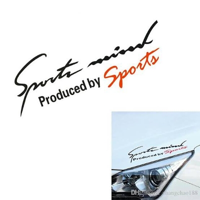 Picture of কার স্টাইলিং স্পোর্টস মাইন্ড স্টিকার প্রতীক ব্যাজ ডিক্যাল অটো হেডলাইট বনেট স্টিকার - cycle sticker