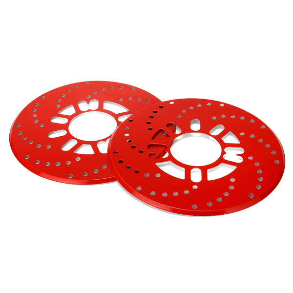 Picture of 2pcs Automotive Aluminum Alloy Wheel Disc Brake Cover for Car Modification Brakes Sheet Decorative Rotor Cross Drilled