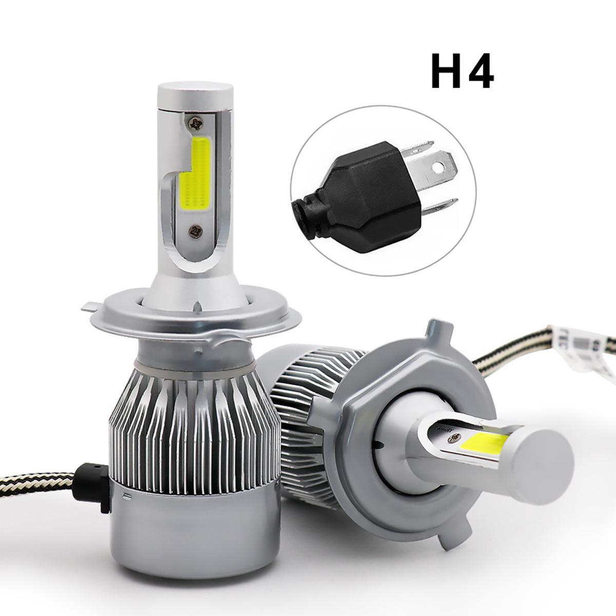 Picture of C6 High Quality COB 6000lm H4 LED Bulb H4 Headlight Bulb - 1 Pair 2Pis