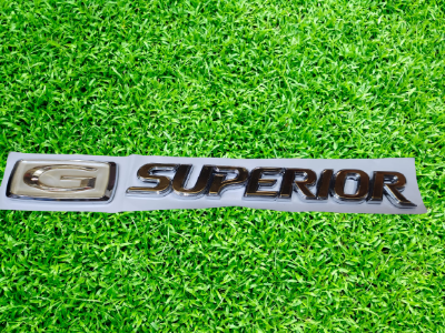 Picture of Car Monogram Logo Toyota GSuperior Metal Body Logo Golden Silver - 1 Pis