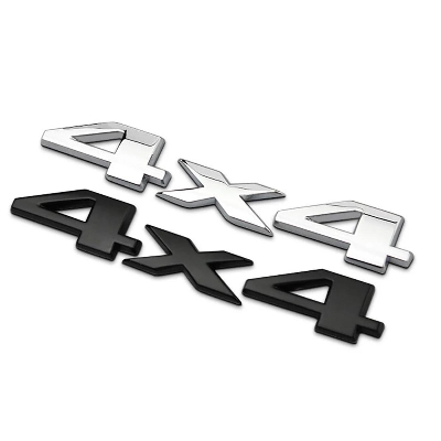 Picture of 3D 4X4 Emblem Badge Car Sticker Decal For Jeep /Grand /Cherokee Black Silver Car Emblem Badge Sticker