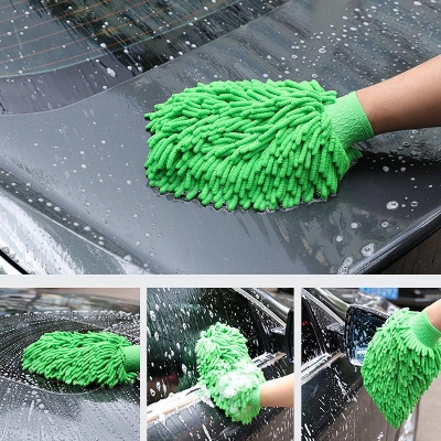 Picture of Super Mitt Microfiber Car Window Washing Home Cleaning Cloth Duster Towel Gloves