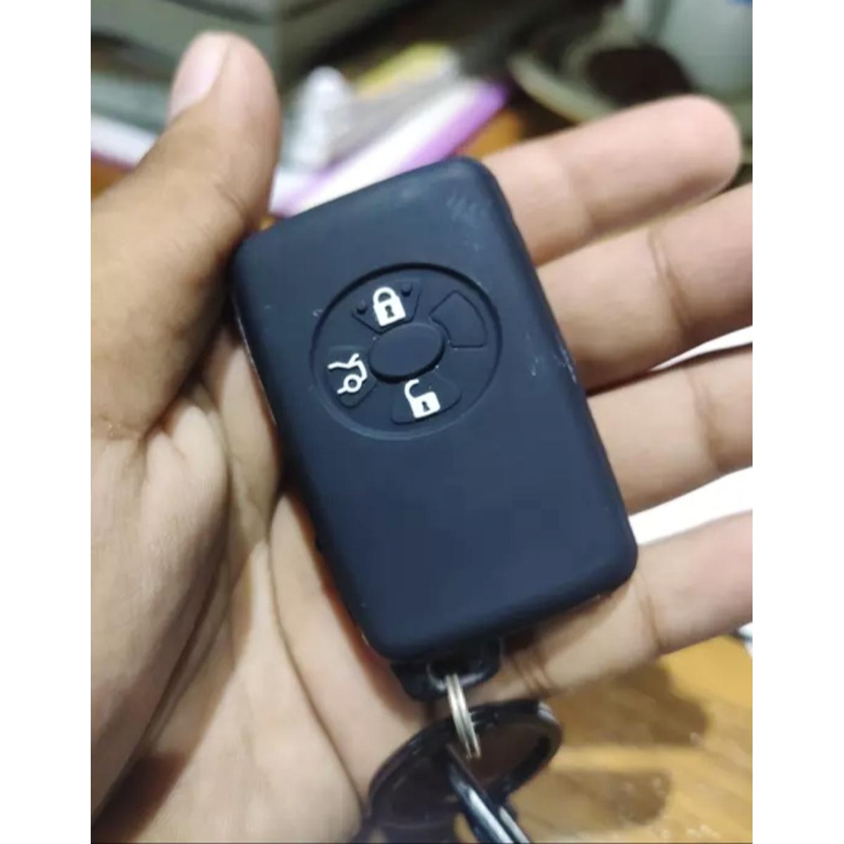 Picture of Toyota Silicone Protecting Remote Key Case Cover for 3 button Corolla Axio Allion Premio Yaris Mark Hilux Vitz Rav4 Aqua Auris
