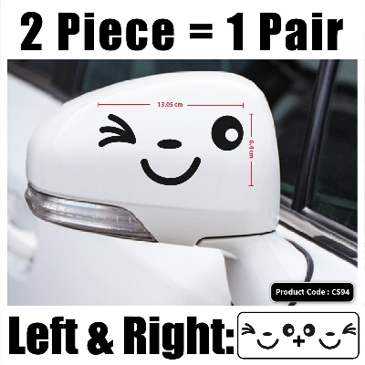 Picture of Blinking Eye 2ps - Black Bumper Stickers Vinyl Decals Removable Bumper Sticker Decal for Car Decoration Accessories Sticker Car Styling Car Interior Decoration Car Exterior Decoration - Handy Commodity