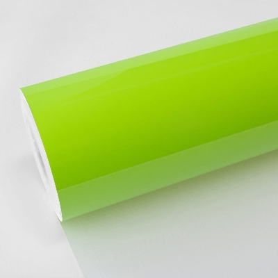 Picture of 12"/48" Light Green PVC Gloss Ambulance Yellow Vinyl Wrap, For Car & Bike Sticker