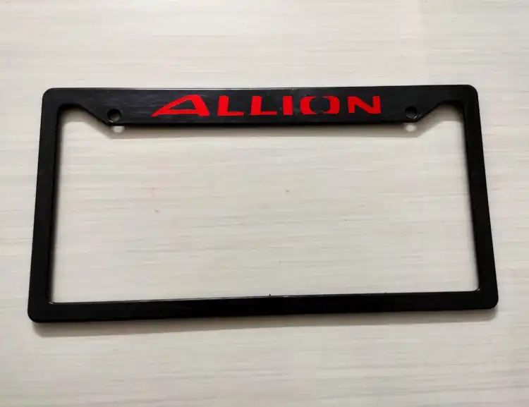 Picture of New Allion-Car Number Plate Frame Car License Plate- (2PC/SET)
