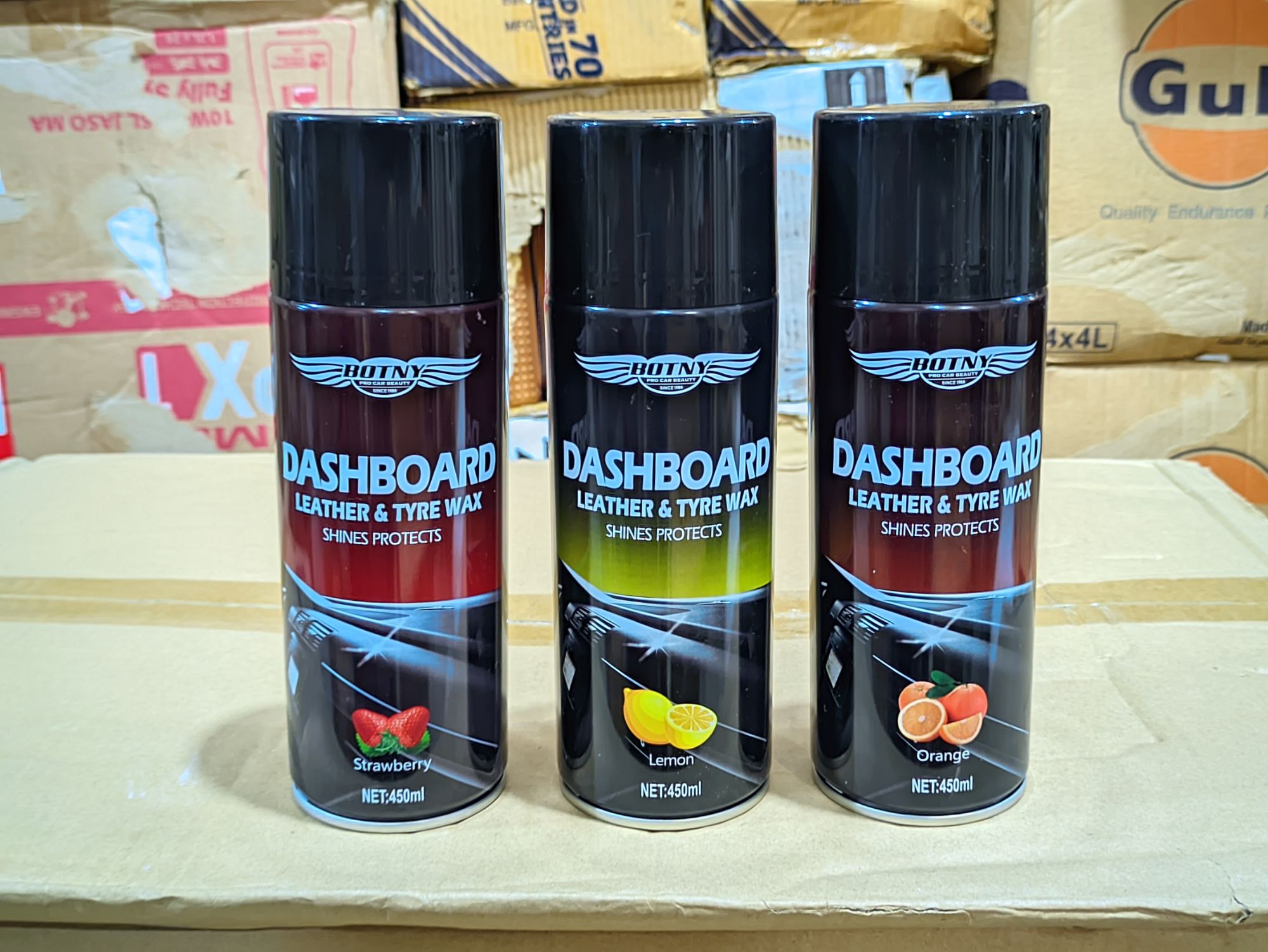 Picture of Botny Car/ Bike Polished Dashboard With The Smell Of Lemon, Orange & Strawberry