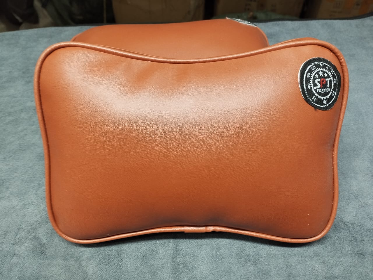 Picture of New Universal High Quality Car Artificial Leather Neck Pillow- 2Pis 1Pair