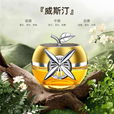 Picture of Premium Solar Powered Apple Car Perfume – Long-Lasting Freshness and Eye-Catching Design