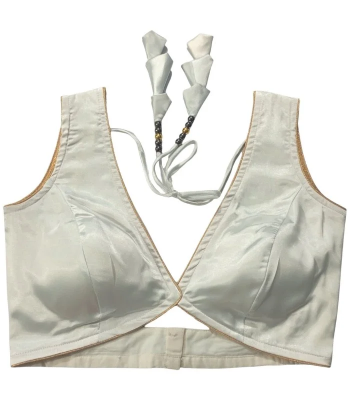 Picture of White Color blouse designs for women