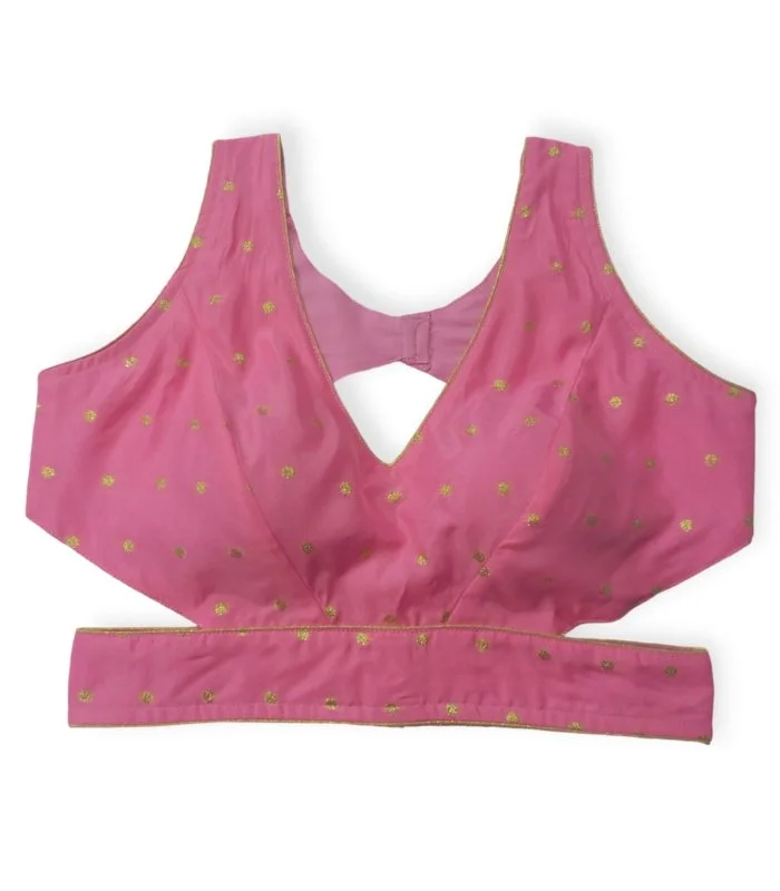 Picture of Deep Neck Katan Blouse For Girls